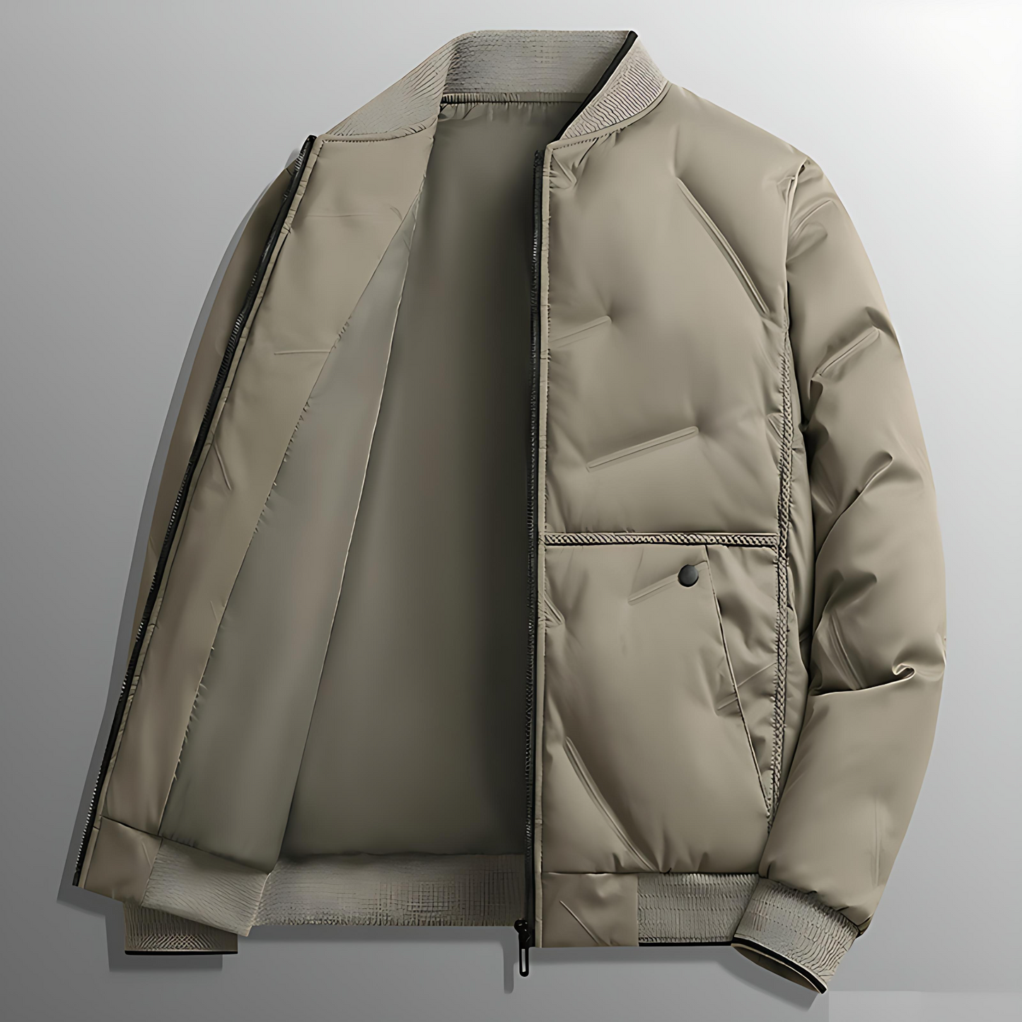 Warm Insulated Baseball Style Winter Coat - OutfitLondon