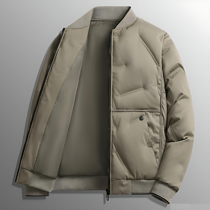 Warm Insulated Baseball Style Winter Coat - OutfitLondon