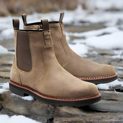 Comfortable Suede Chelsea Ankle Boots - OutfitLondon