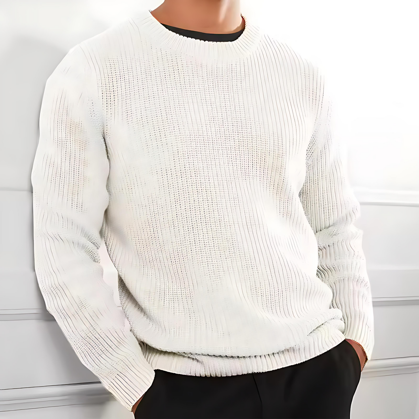 Relaxed Fit Cozy Wool Sweater - OutfitLondon