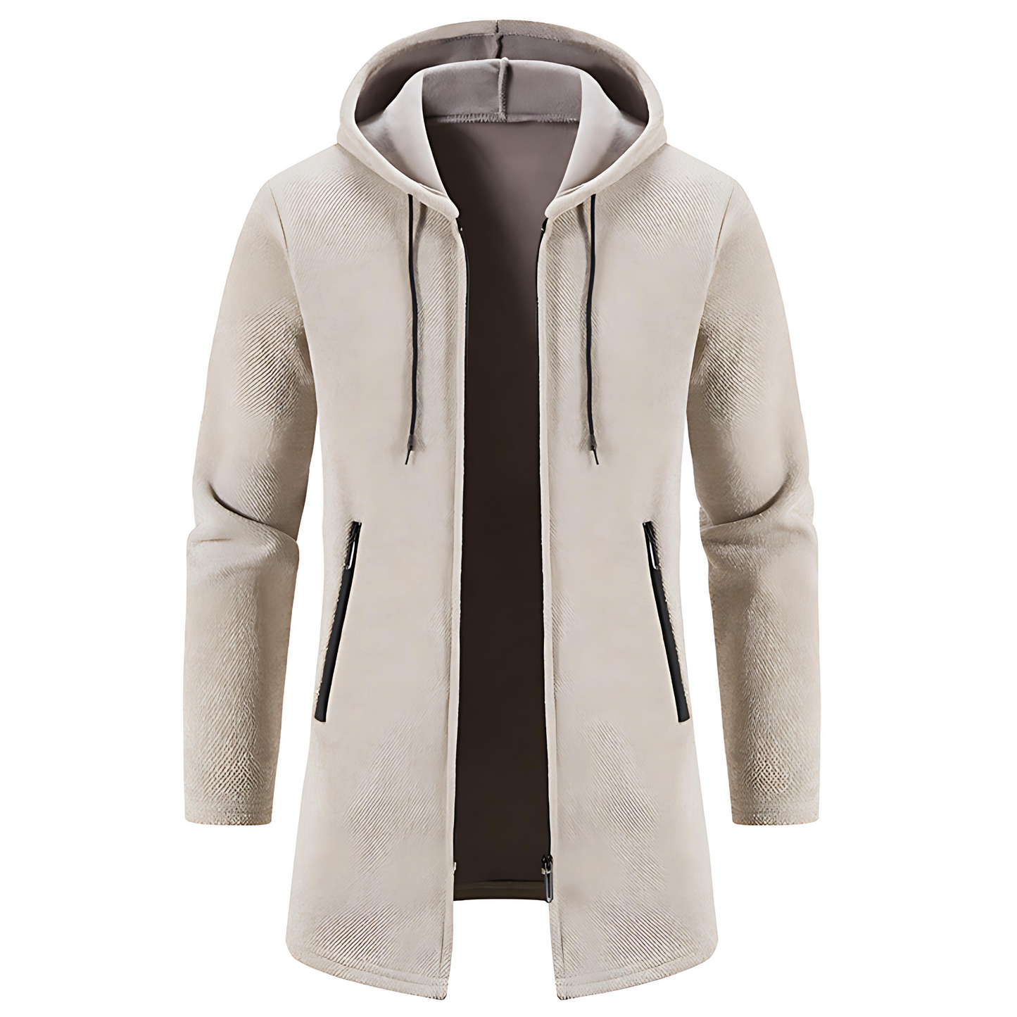 Relaxed Fit Zipper Jacket with Pockets - OutfitLondon