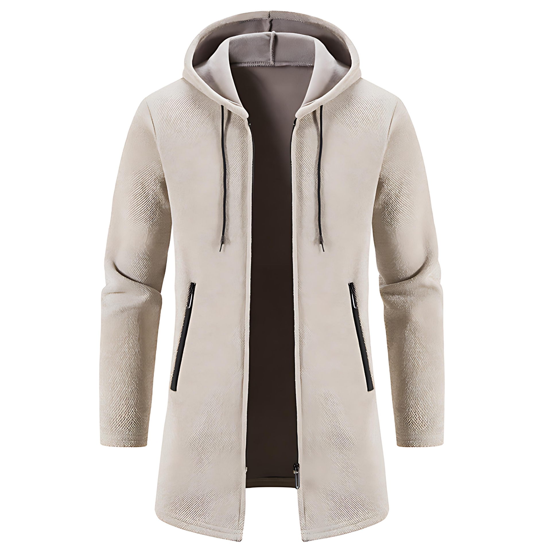 Relaxed Fit Zipper Jacket with Pockets - OutfitLondon