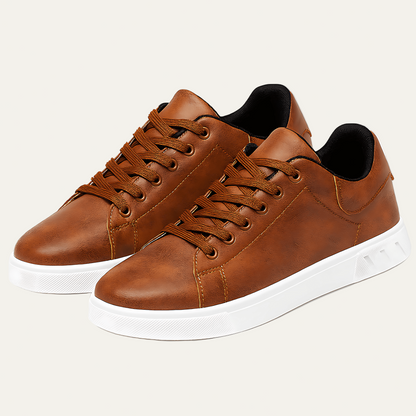 Men's Retro Low Cut Artificial Leather Shoes - OutfitLondon