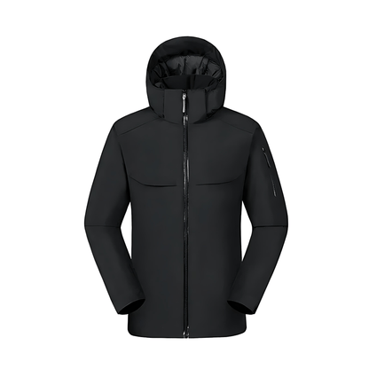 Relaxed Fit Water Resistant Hooded Jacket - OutfitLondon