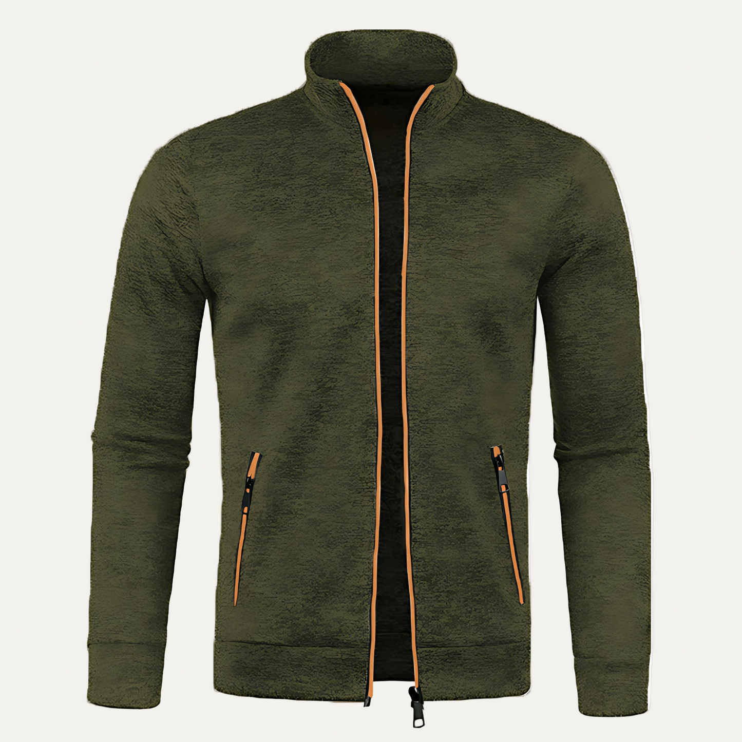 Warm Crew Neck Fleece Jacket - OutfitLondon