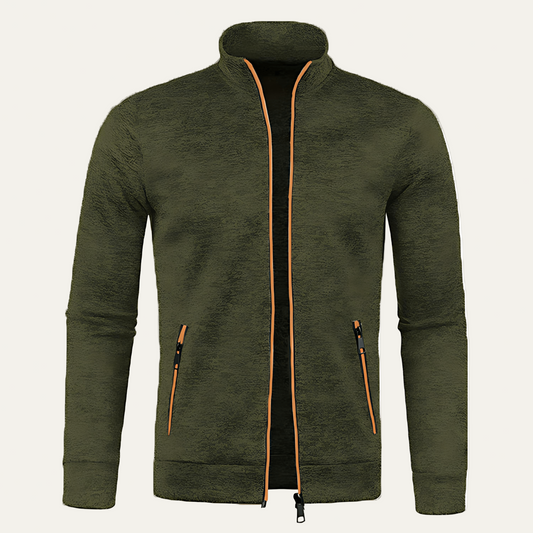 Warm Crew Neck Fleece Jacket - OutfitLondon