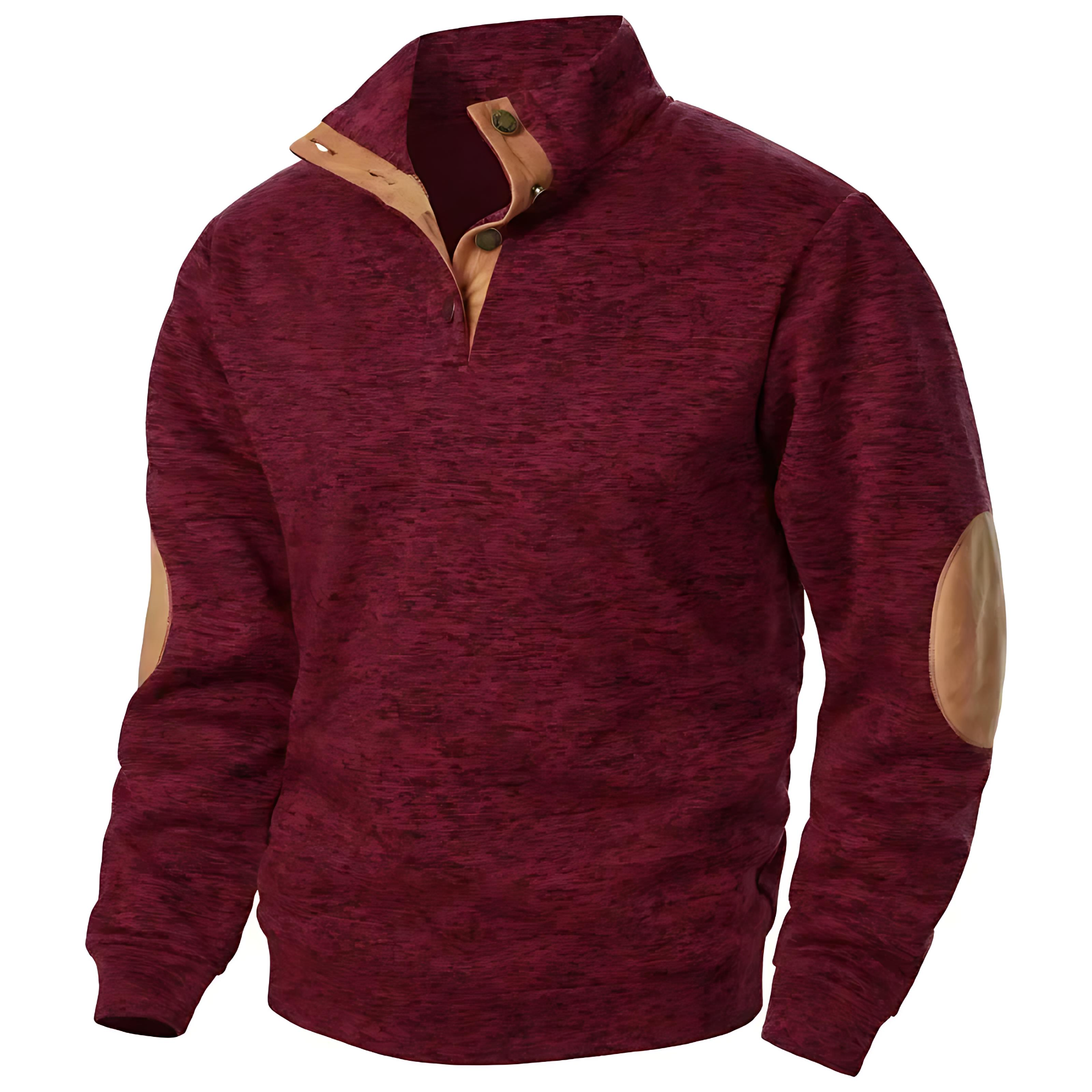 Relaxed Fit V-Neck Pullover Sweatshirt - OutfitLondon