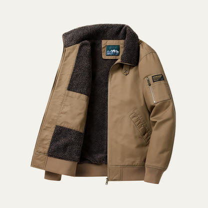 Warm Mens Winter Bomber Jacket - OutfitLondon