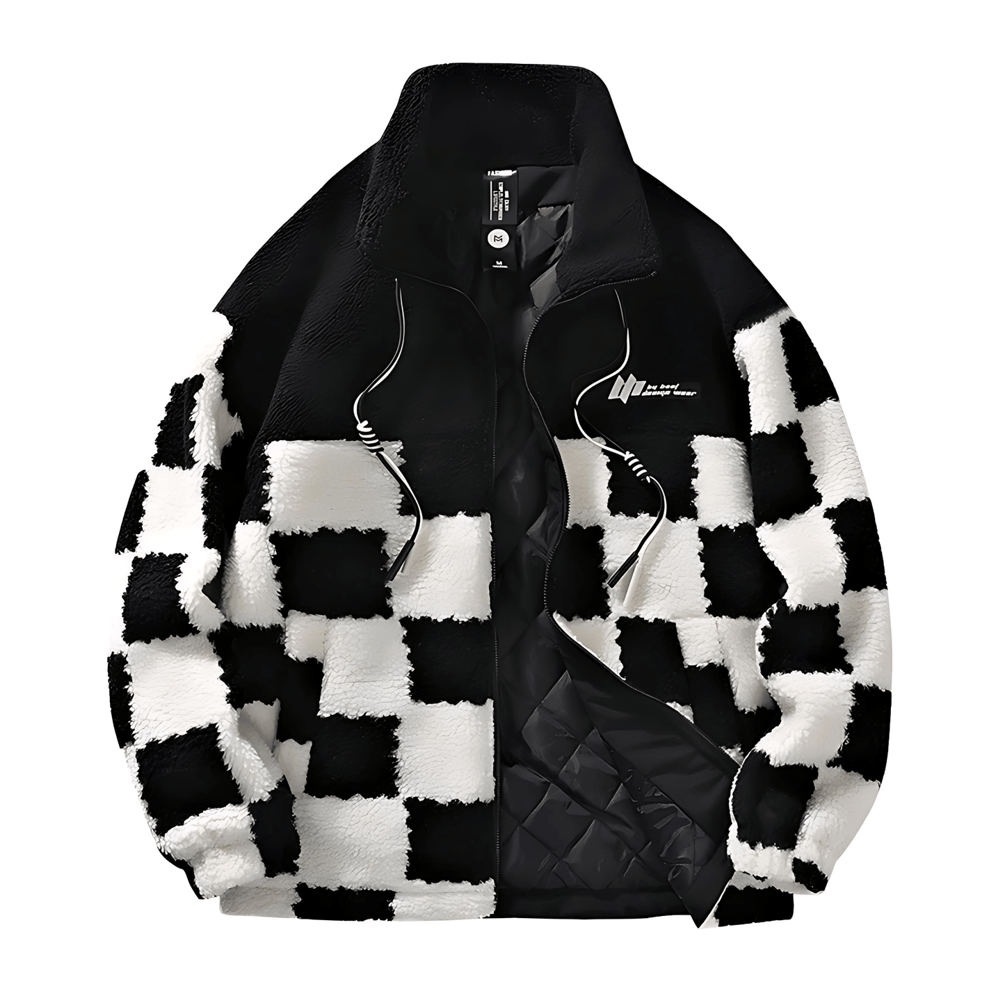 Warm Plaid Fleece Coat for Winter - OutfitLondon