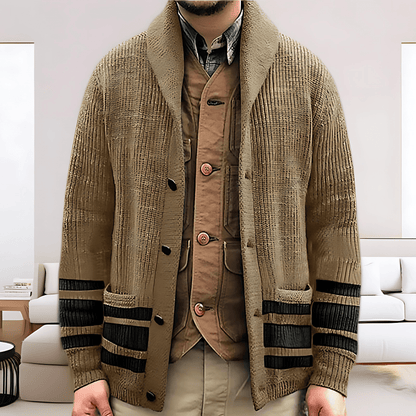 Cozy Oversized Knit Cardigan with Pockets - OutfitLondon