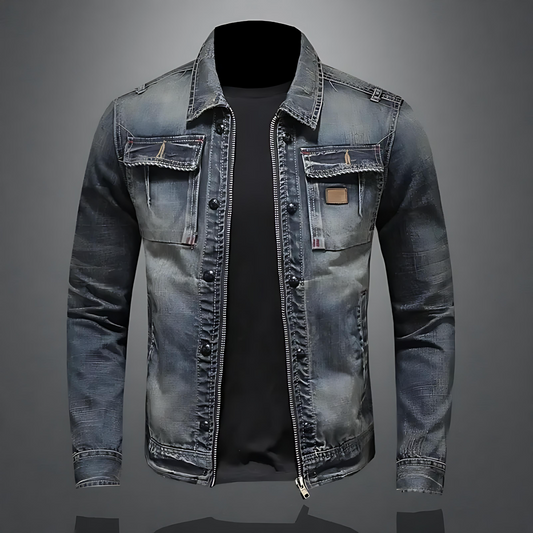 Timeless Denim Button Front Jacket - OutfitLondon
