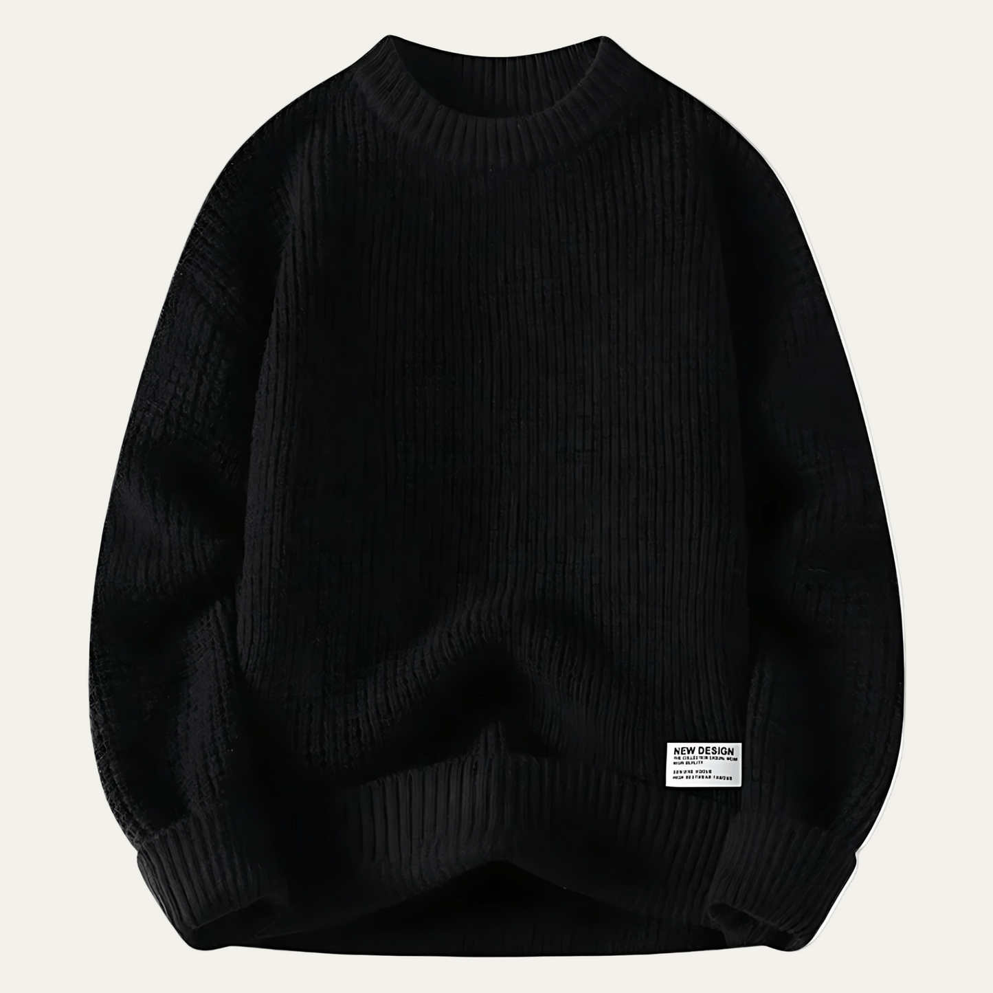 Men's Loose Fit Cable Knit Sweater - OutfitLondon