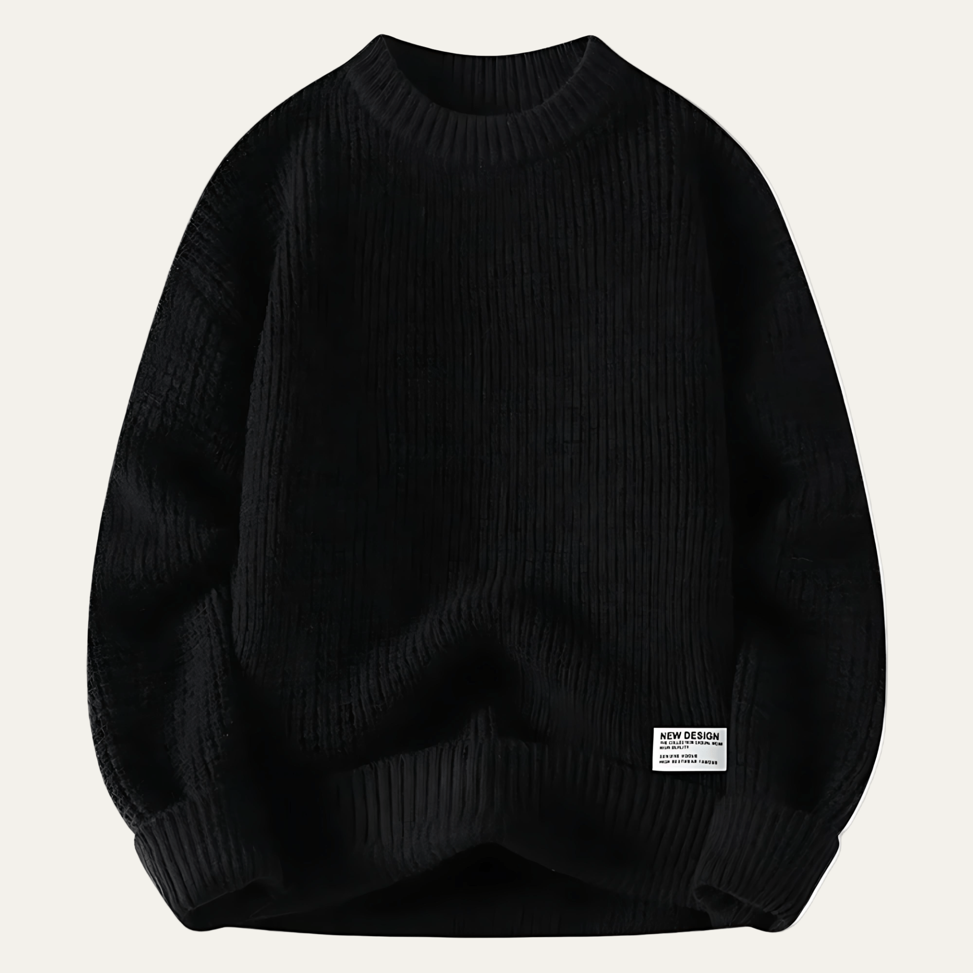 Men's Loose Fit Cable Knit Sweater - OutfitLondon