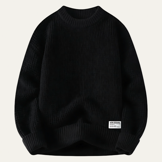 Men's Loose Fit Cable Knit Sweater - OutfitLondon
