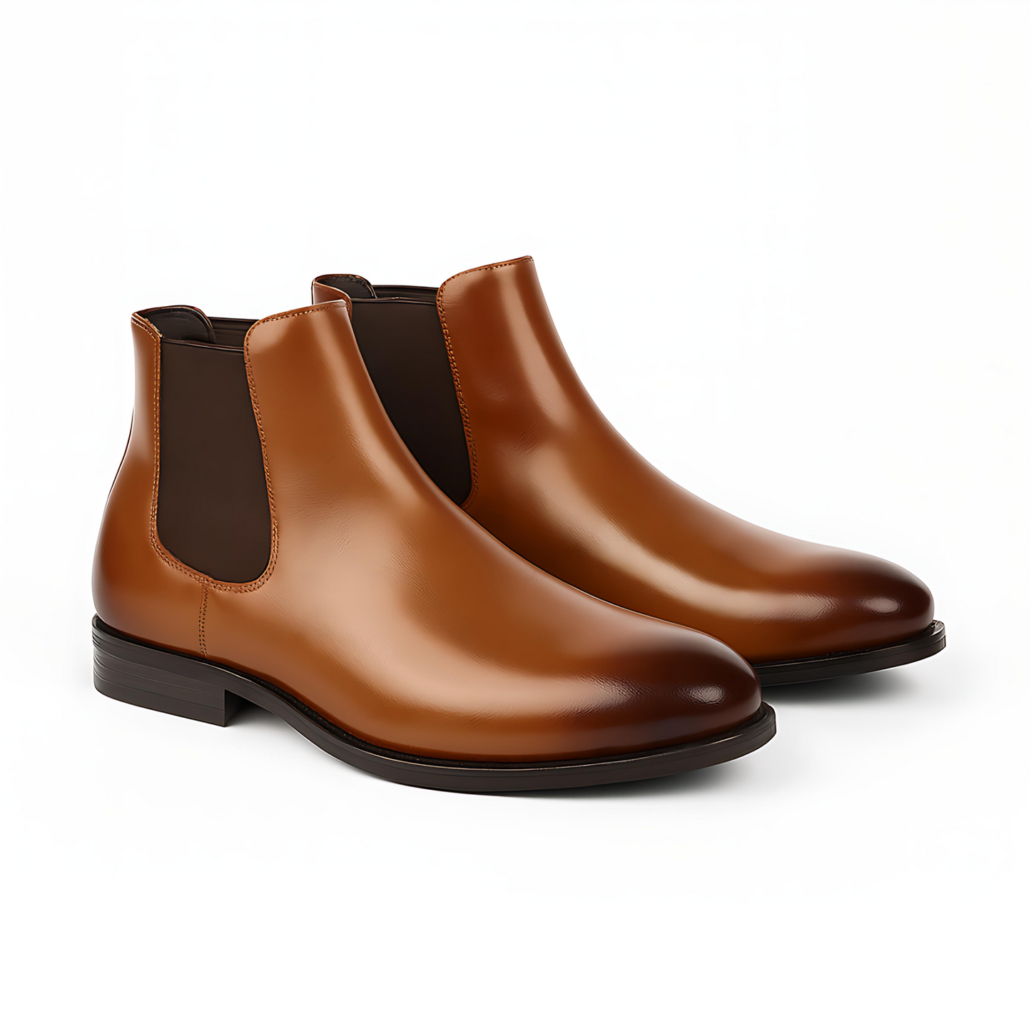 Elegant Low Heel Chelsea Ankle Boots - OutfitLondon