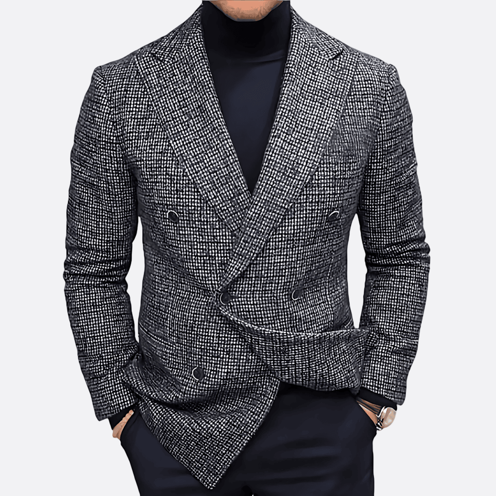 Classic Fit Two Button Blazer Jacket - OutfitLondon