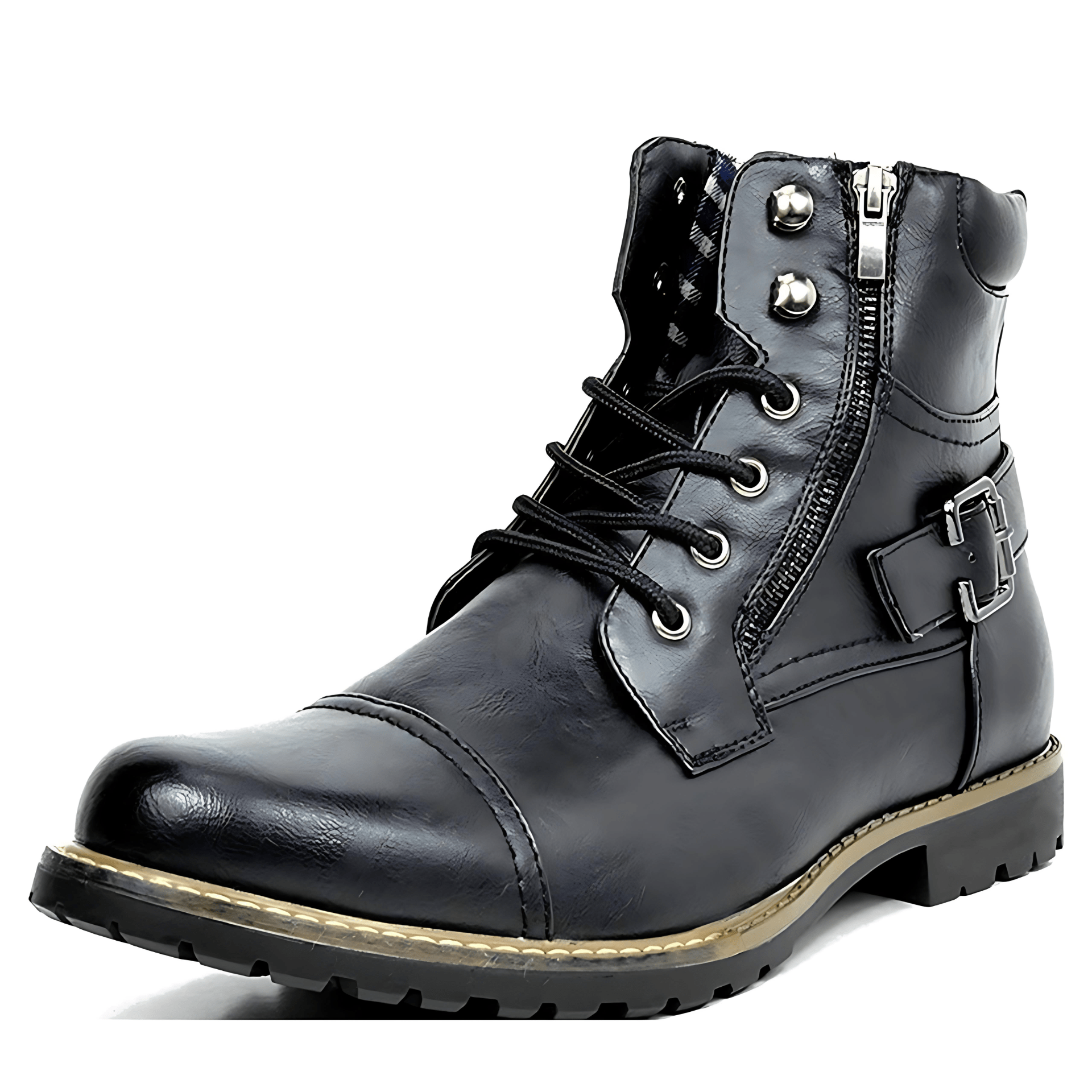 Tough Tactical Lace Up Ankle Boots - OutfitLondon