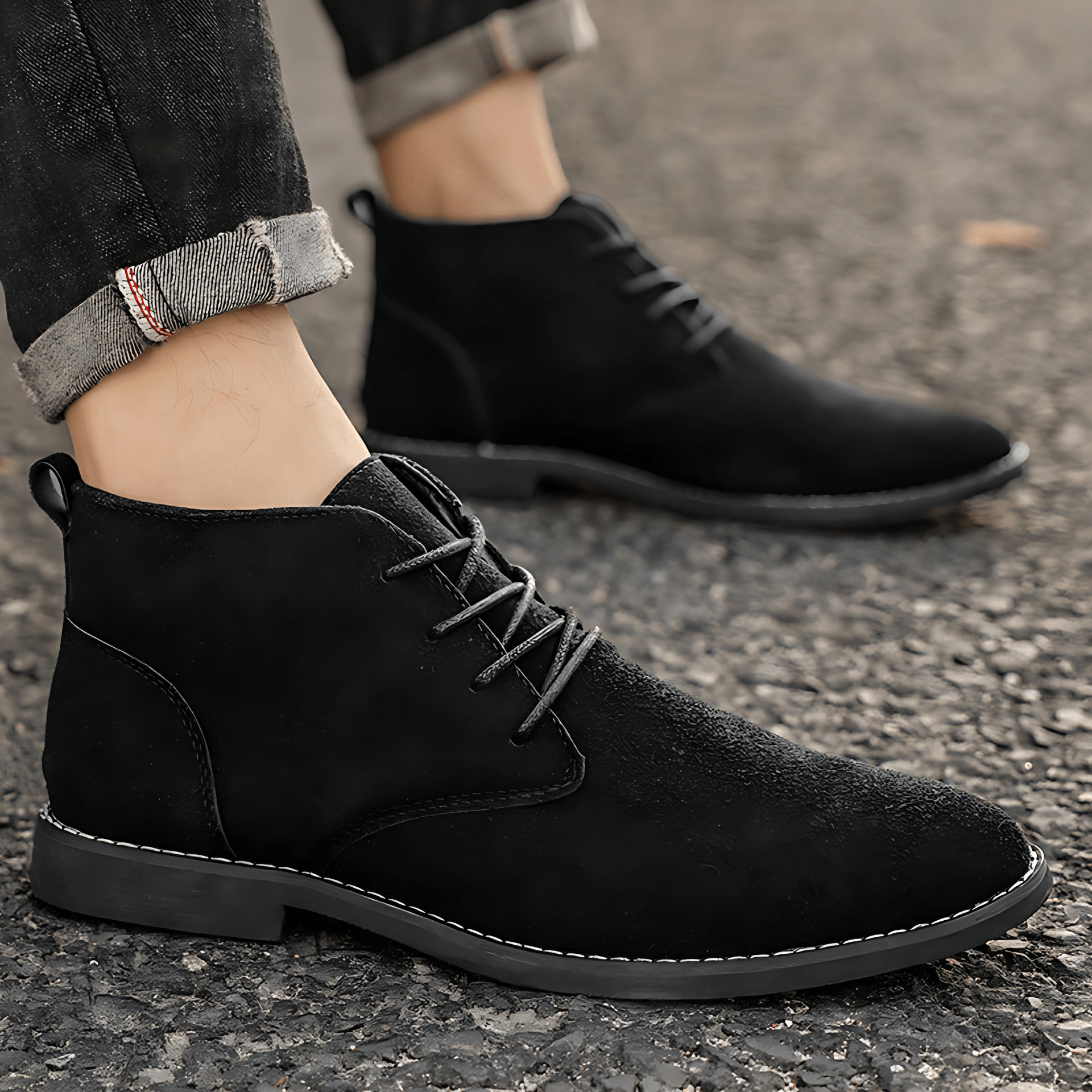 Timeless Suede Tie-Up Ankle Boots - OutfitLondon
