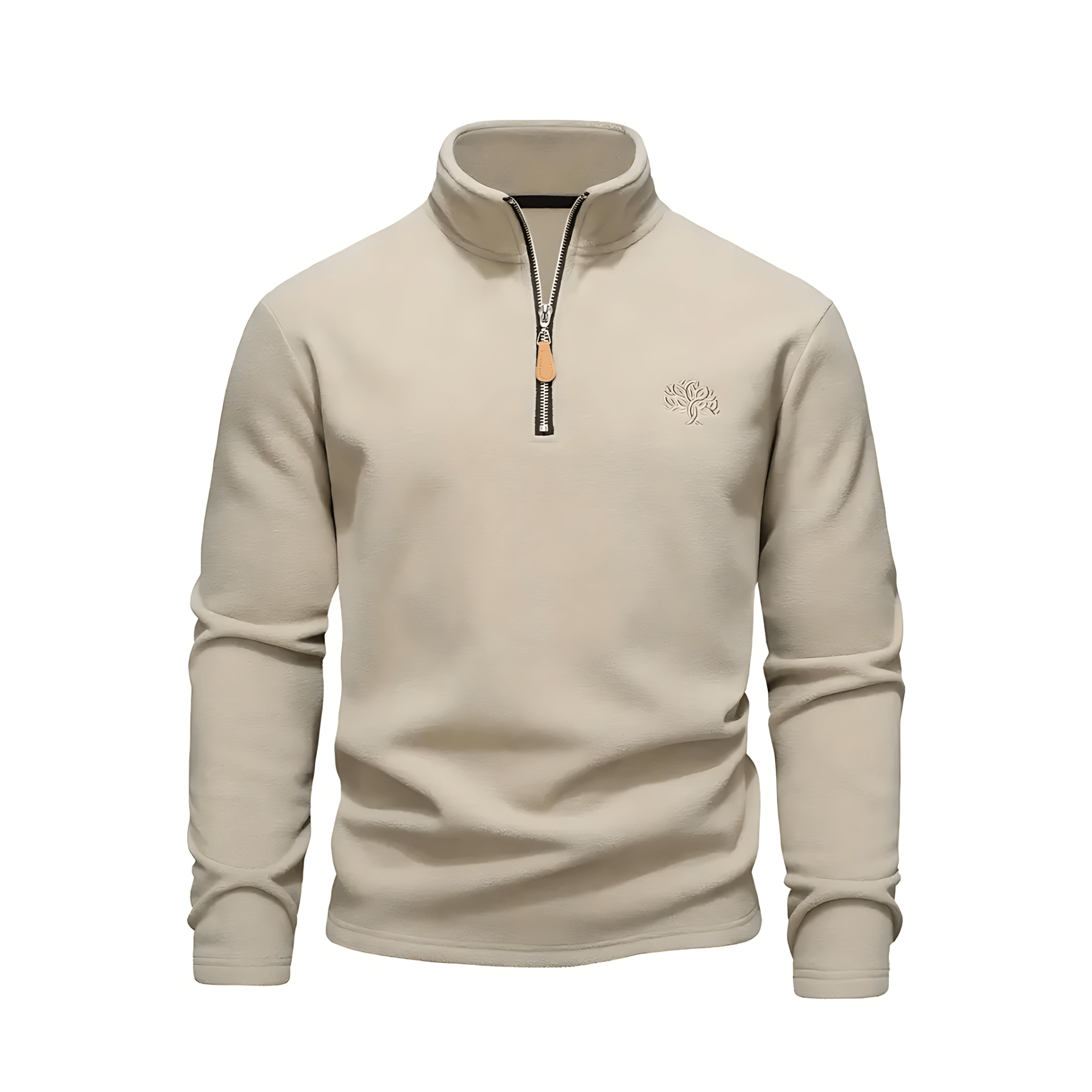 Timeless Zip Cotton Sweater - OutfitLondon