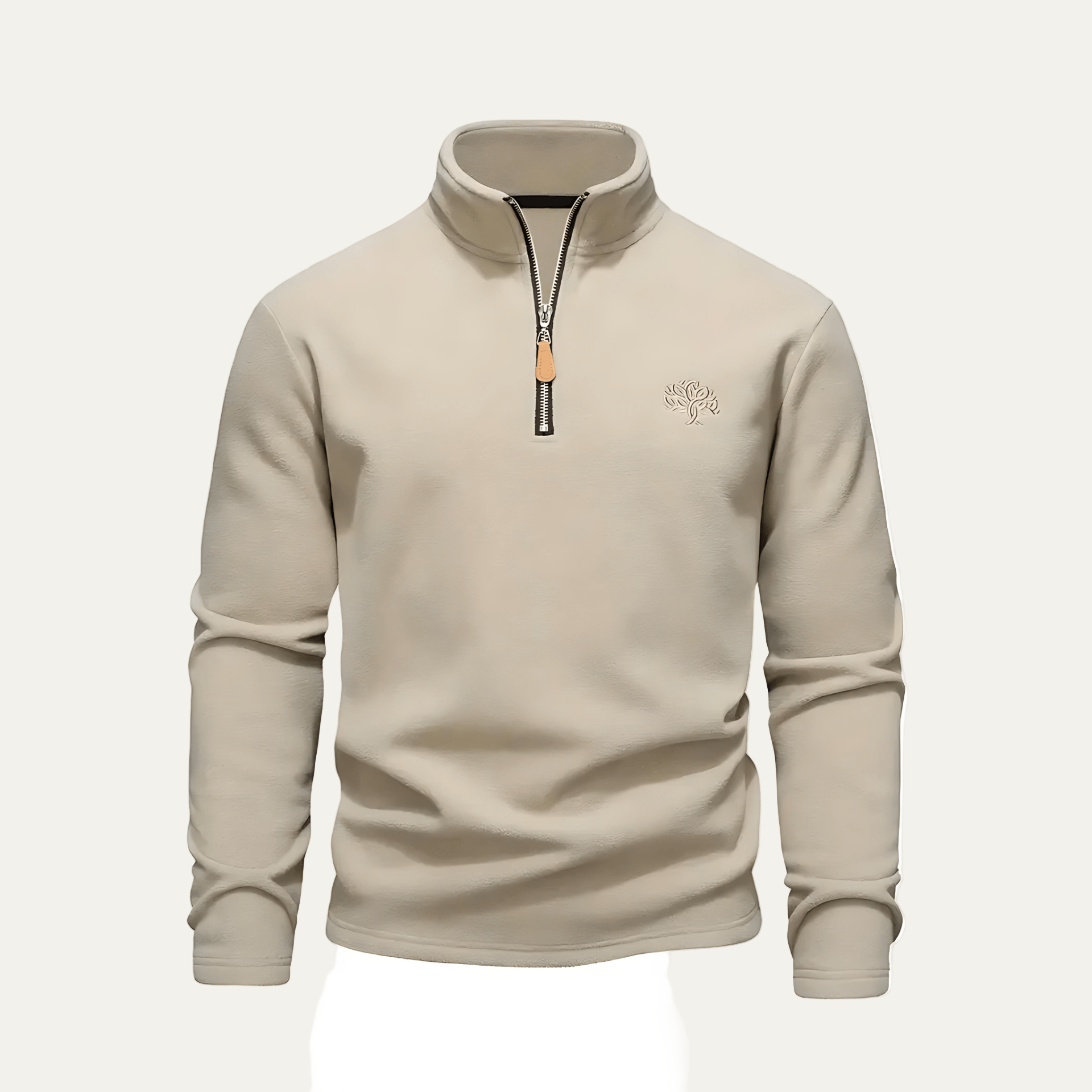 Soft Mens Quarter Zip Fleece Pullover Jacket - OutfitLondon