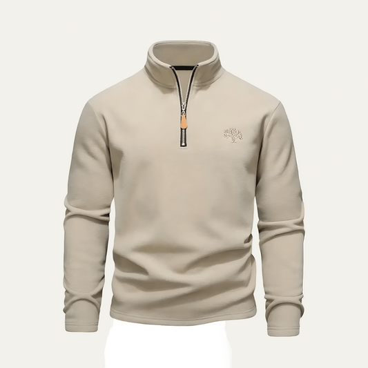 Soft Mens Quarter Zip Fleece Pullover Jacket - OutfitLondon