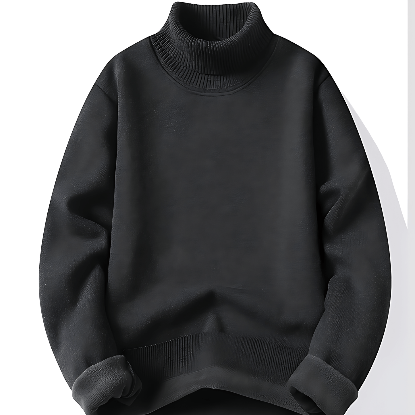 Soft Relaxed Fit Crew Neck Sweater with Ribbed Trim - OutfitLondon