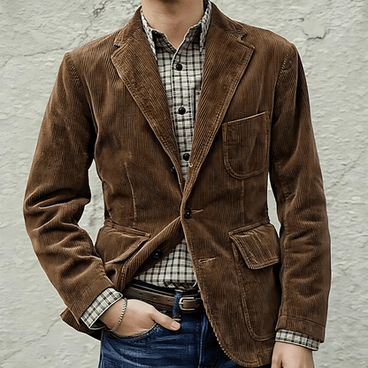Textured Jacket and Vest Set - OutfitLondon
