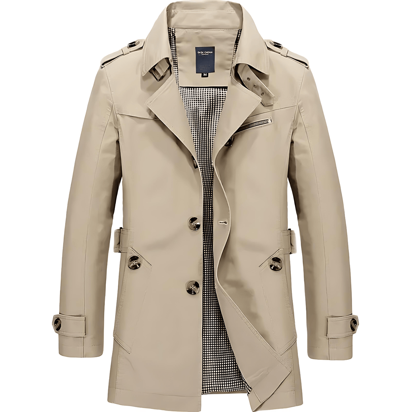 Classic Waterproof Belted Trench Coat - OutfitLondon