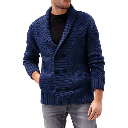 Classic Two Button Front Knit Cardigan - OutfitLondon
