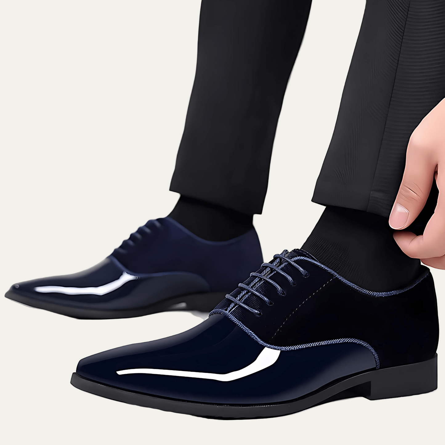Luxury Velvet Formal Tie Shoes - OutfitLondon