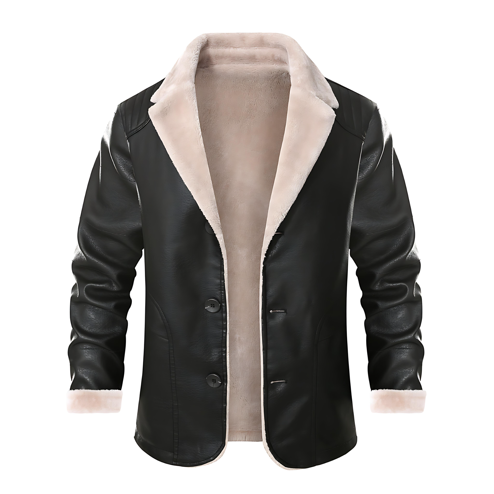 Premium Faux Leather Winter Coat - OutfitLondon