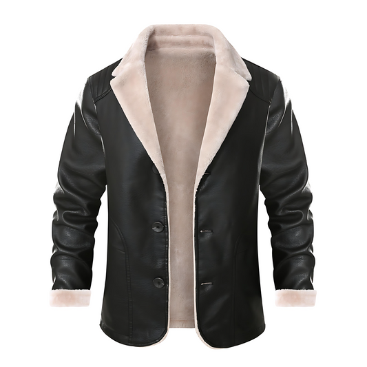 Premium Faux Leather Winter Coat - OutfitLondon
