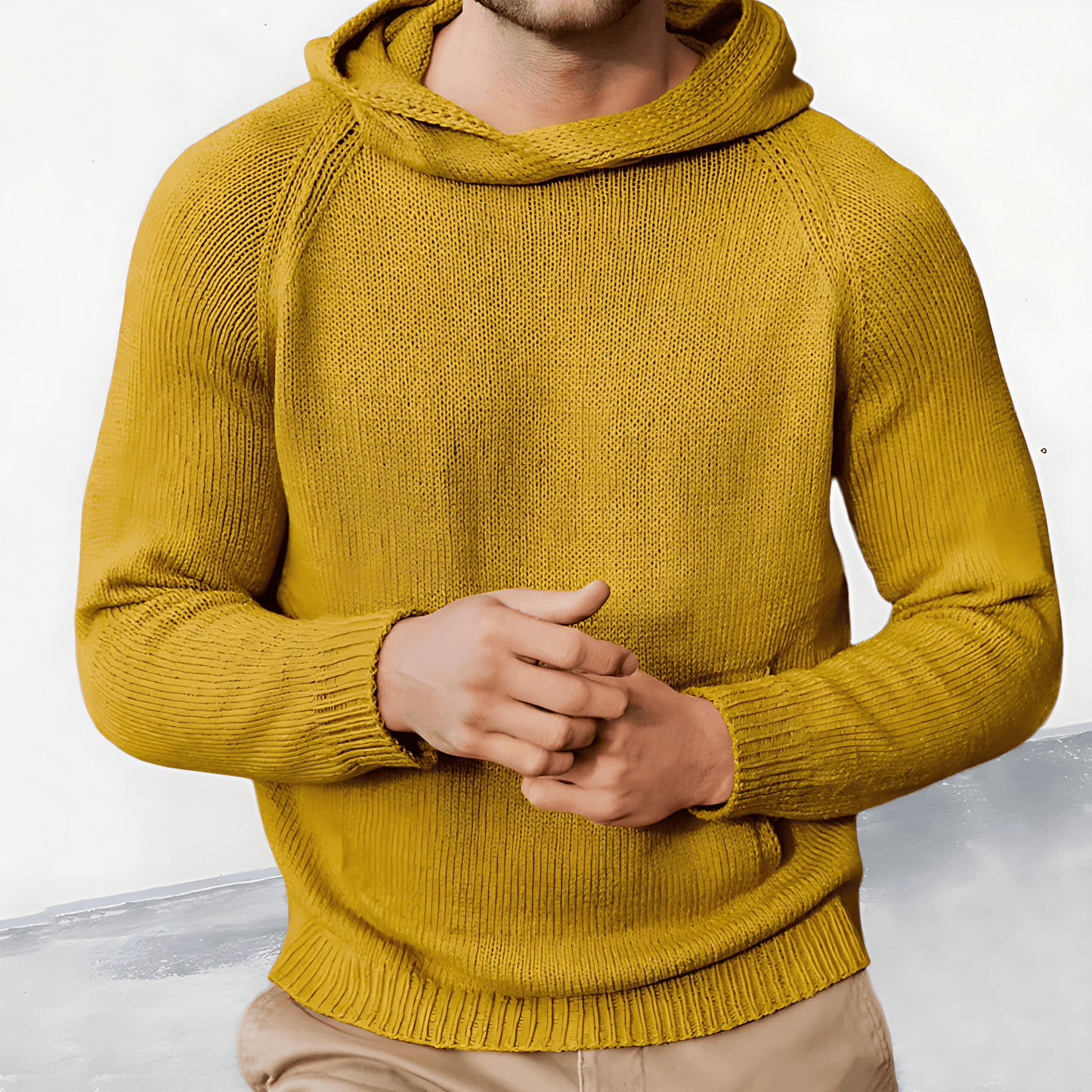 Premium Breathable Hooded Knit Sweater - OutfitLondon