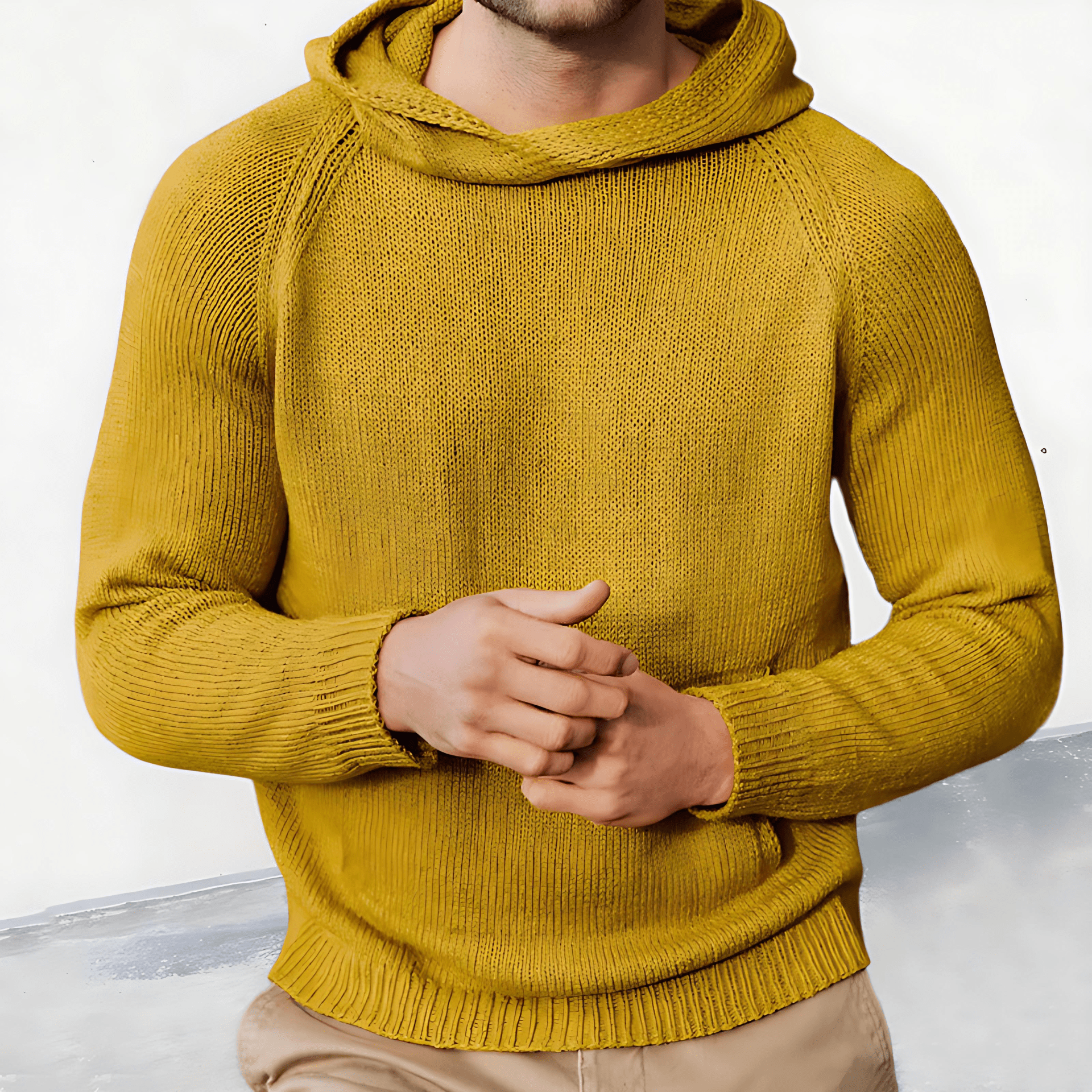 Premium Breathable Hooded Knit Sweater - OutfitLondon