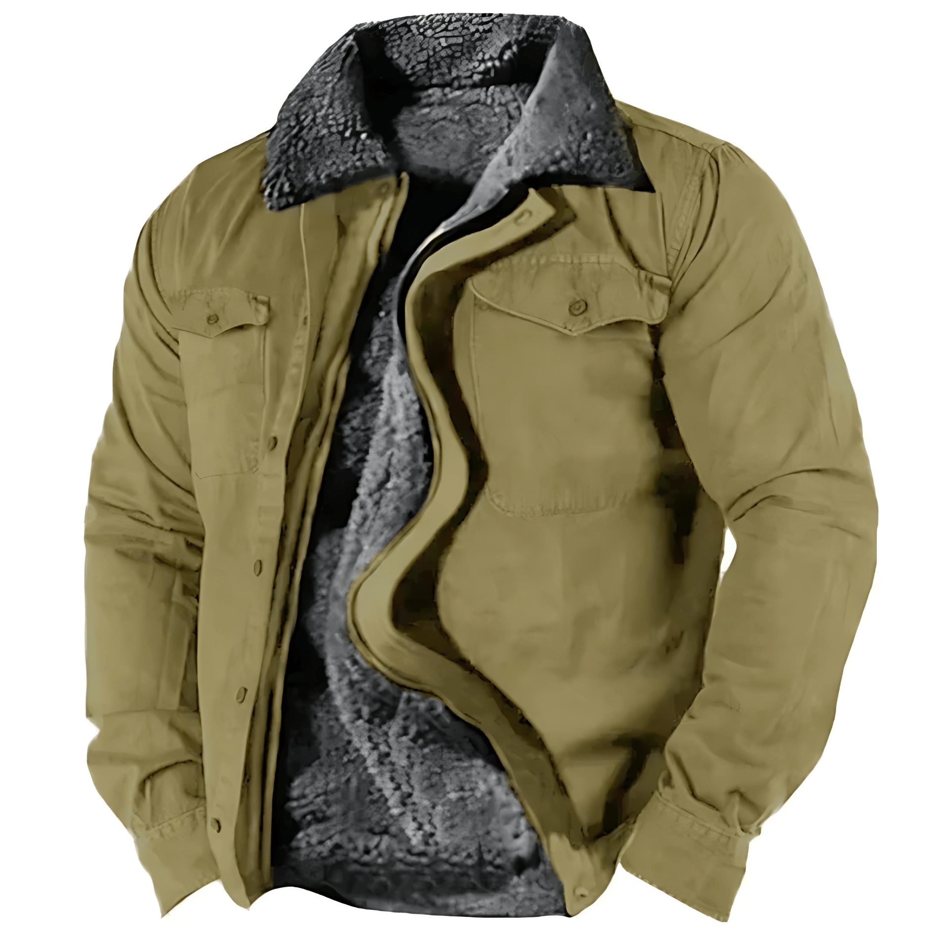 Warm Fleece Lined Casual Parka Jacket - OutfitLondon