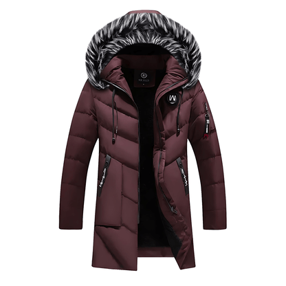 Warm Faux Fur Hooded Winter Parka Coat - OutfitLondon