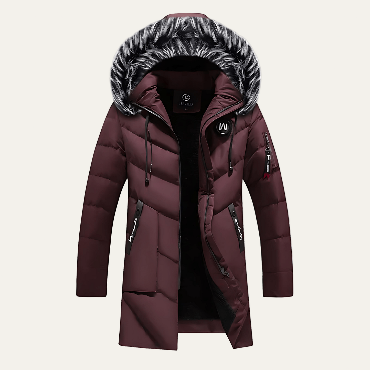 Warm Waterproof Men's Padded Hooded Jacket - OutfitLondon