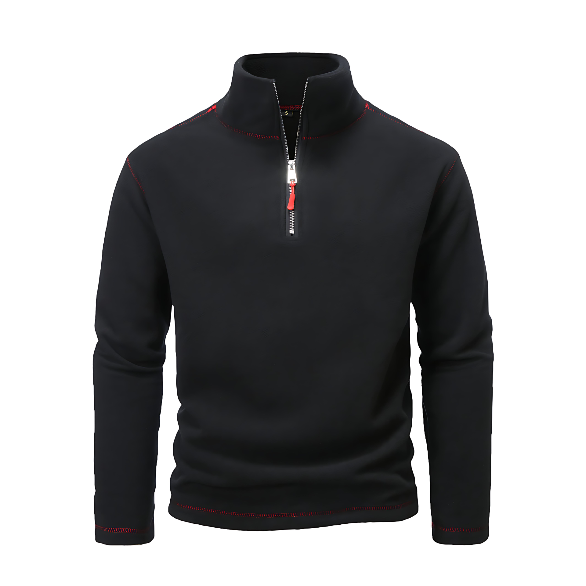 Warm Crew Neck Fleece Sweater - OutfitLondon