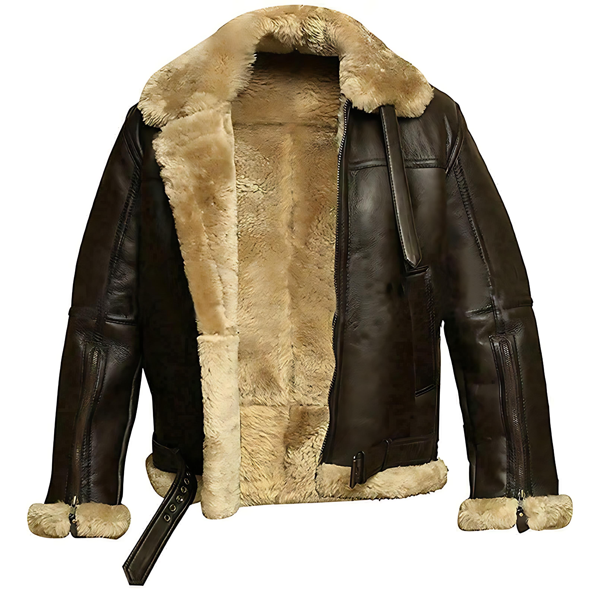 Warm Faux Leather Parka Coat with Soft Lining - OutfitLondon