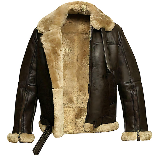 Warm Faux Leather Parka Coat with Soft Lining - OutfitLondon