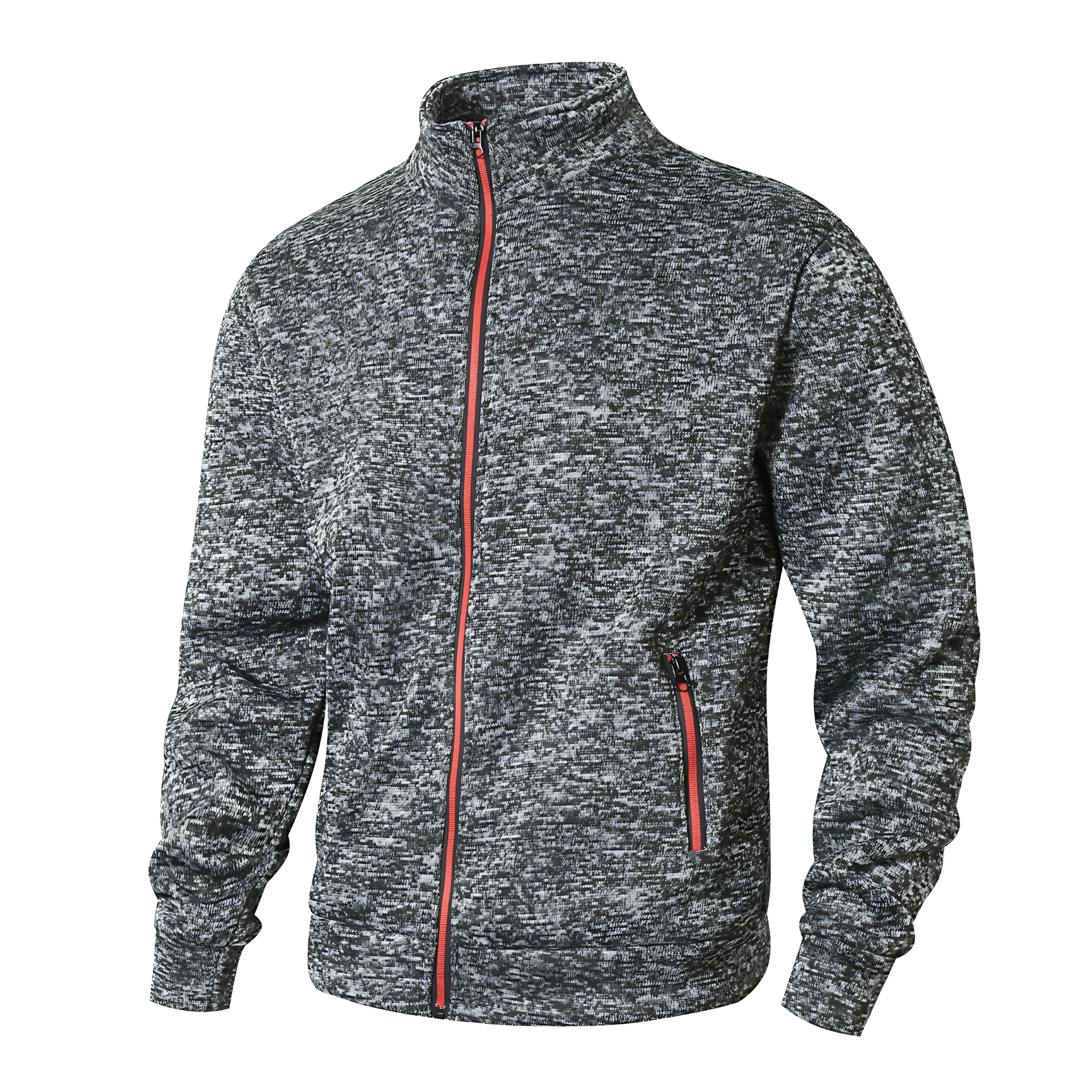 Warm High Neck Zip Up Fleece Jacket - OutfitLondon