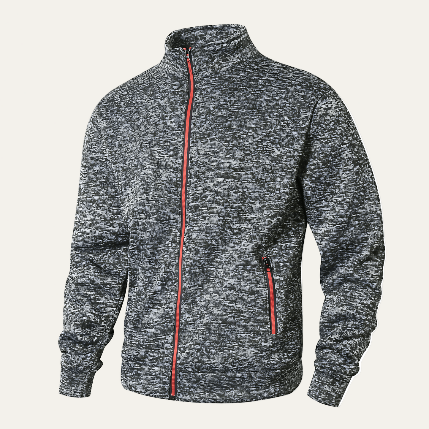 Men's Zip Up Sports Jacket with Contrast Details - OutfitLondon