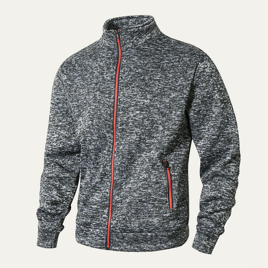 Men's Zip Up Sports Jacket with Contrast Details - OutfitLondon