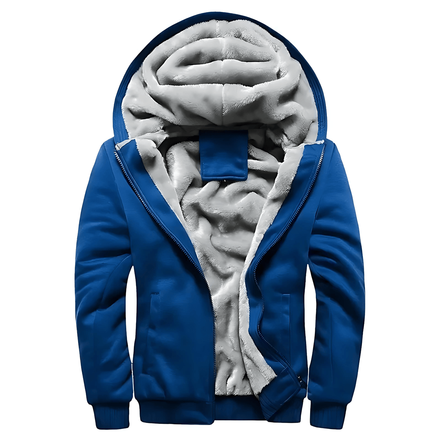 Warm Hooded Quilted Fleece Coat - OutfitLondon
