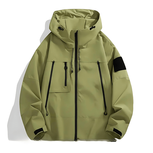 Waterproof Hooded Fleece Jacket - Warm and Versatile - OutfitLondon