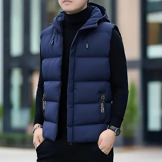 Warm Padded Slim Fit Quilted Vest - OutfitLondon