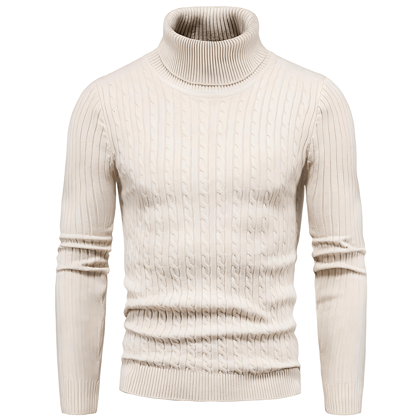 Cozy Tight Fit Crew Neck Knit Sweater - OutfitLondon