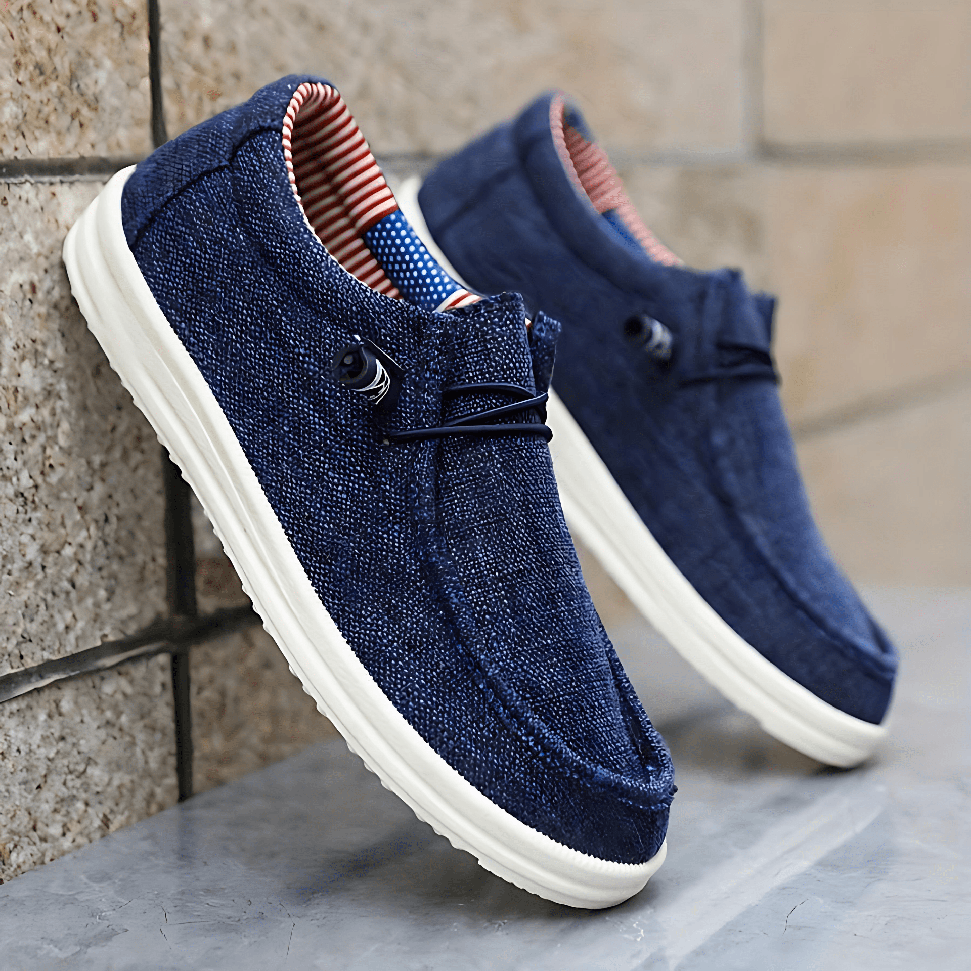 Comfy Breathable Canvas Slip On Sneakers - OutfitLondon