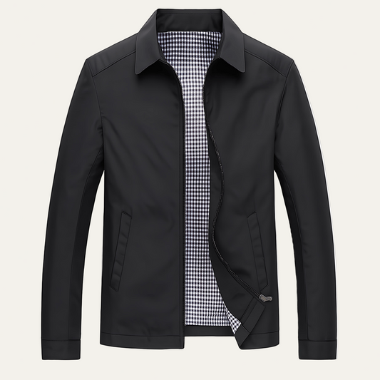 Men's Vintage Water Resistant Jacket with Plaid Lining - OutfitLondon