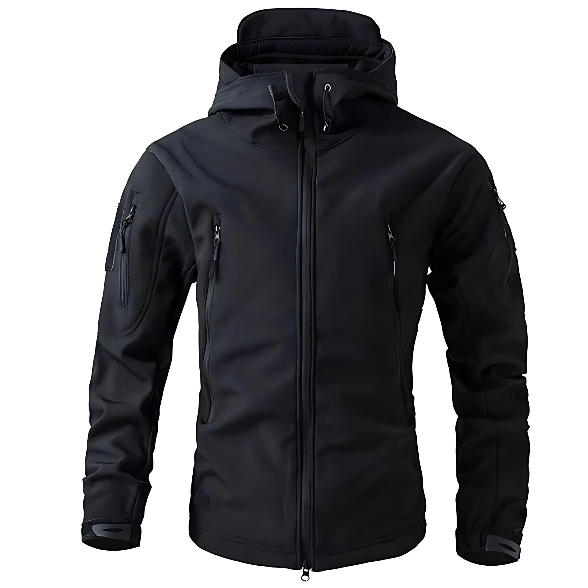 Slim Fit Water Resistant Softshell Jacket - OutfitLondon